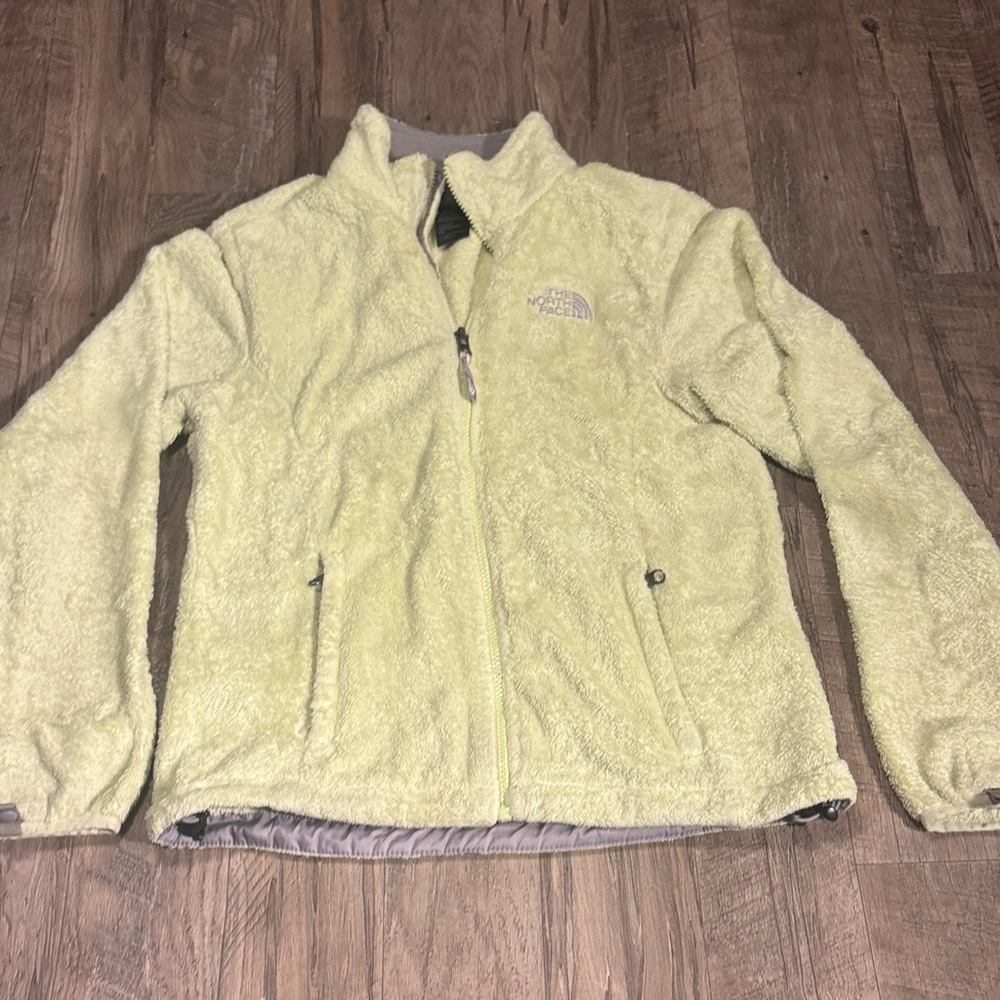 The North Face Women’s Light Green Fleece Zip-Up Jacket - Size S